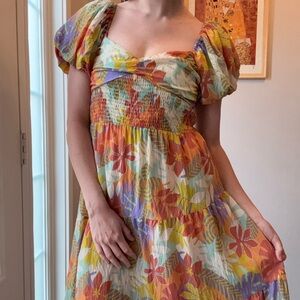 Colorful Floral Maxi Dress